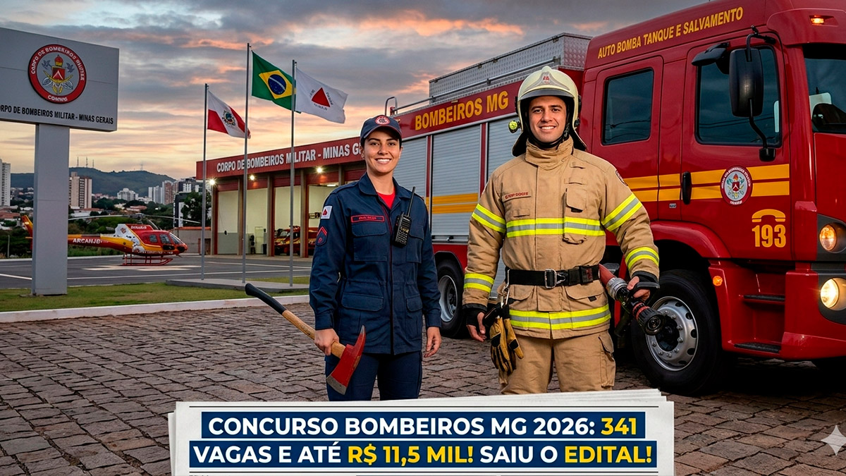 Concurso Bombeiros MG 2026